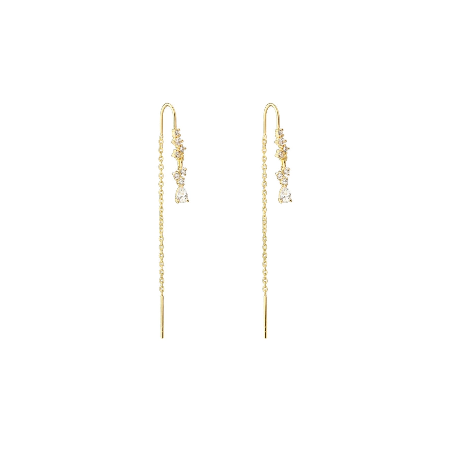 Aura oorbellen van 18K gold plating handgemaakt uit Denemarken. Subtiel en elegant ontwerp, ideaal voor minimalistische of gelaagde sieradenstijlen.