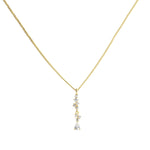 Aura ketting met 18K gold plating. Minimalistisch en chique design, perfect voor een subtiele sparkle solo of gecombineerd met andere sieraden.