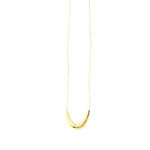 Golden Hour ketting van roestvrij staal met minimalistische hanger, subtiel, stijlvol en tijdloos, lichtgewicht en waterproof.