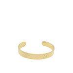 Hard Etched armband van roestvrij staal, statement en krachtig met subtiel patroon, stijlvol, waterproof en nikkelvrij.