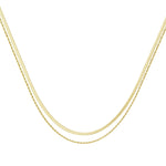 Layer Slayer ketting van stainless steel met gedraaid dubbel design, stijlvol en modern. Hypoallergeen en nikkelvrij.