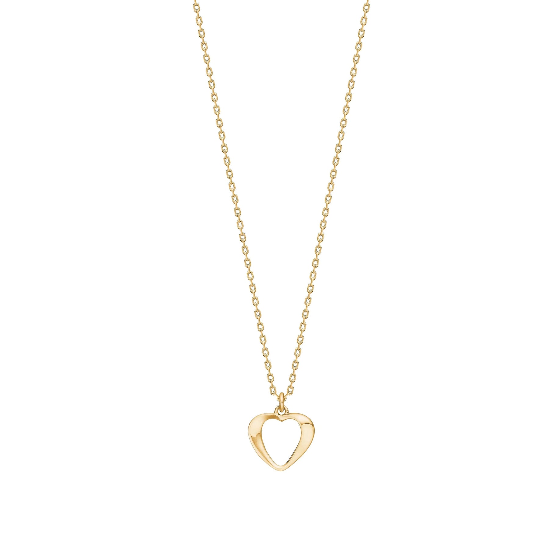 Nordelle ketting van 925 sterling zilver en 18k gold plating met druppelvormig hangertje.