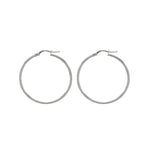 Seraphina hoops van 925 sterling zilver, handgemaakt in Italië, glanzend en tijdloos design, elegant en lichtgewicht