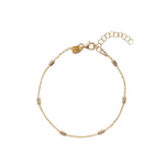 Serena armband van 925 sterling zilver met 24K gold plating, handgemaakt in Italië, subtiel, verfijnd en elegant design.