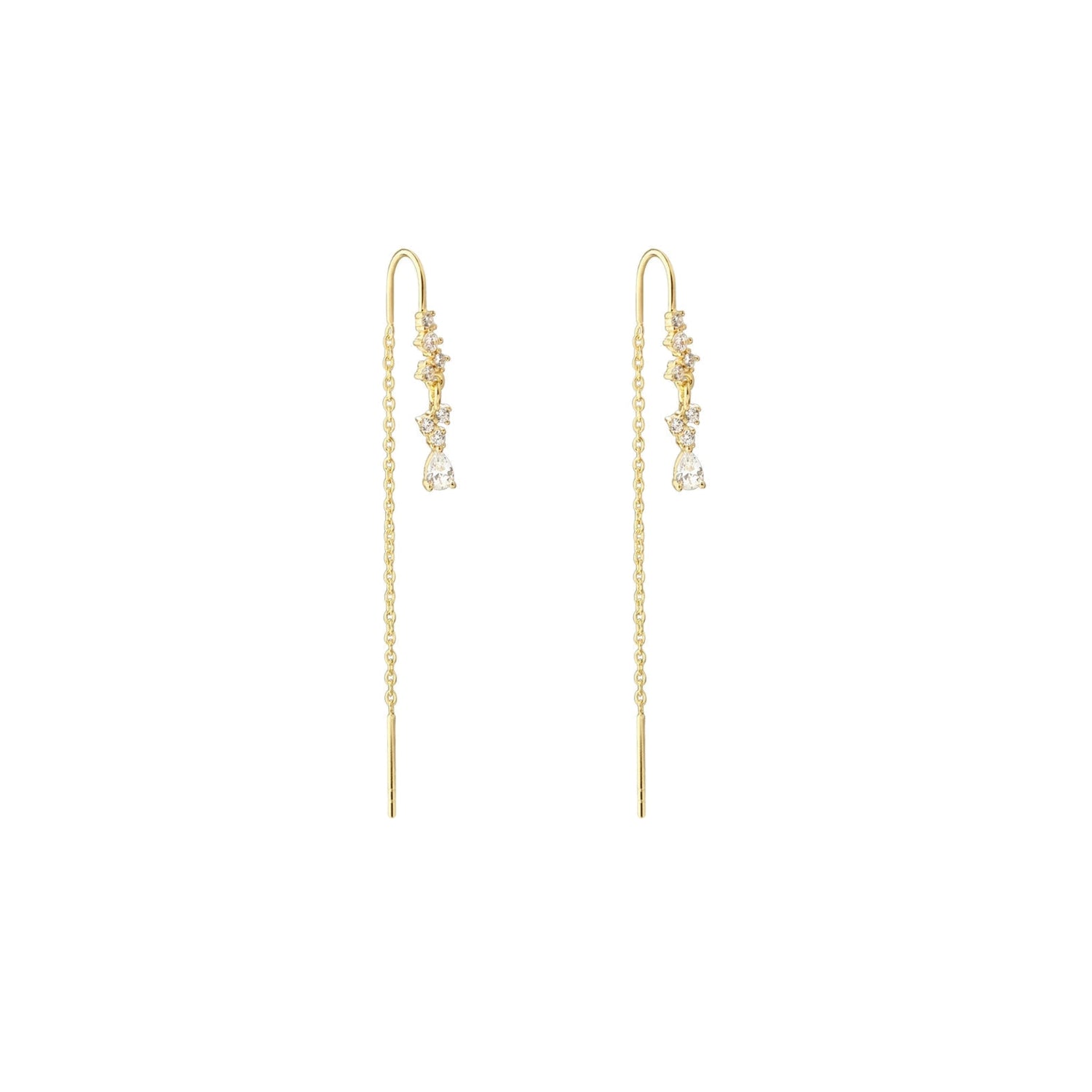 Aura oorbellen van 18K gold plating handgemaakt uit Denemarken. Subtiel en elegant ontwerp, ideaal voor minimalistische of gelaagde sieradenstijlen.