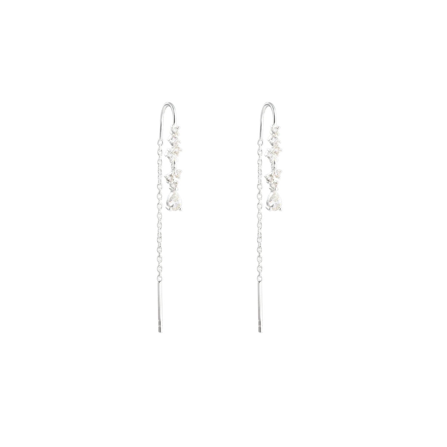Aura oorbellen van 925 sterling silver, handgemaakt uit Denemarken. Subtiel en elegant ontwerp, ideaal voor minimalistische of gelaagde sieradenstijlen.