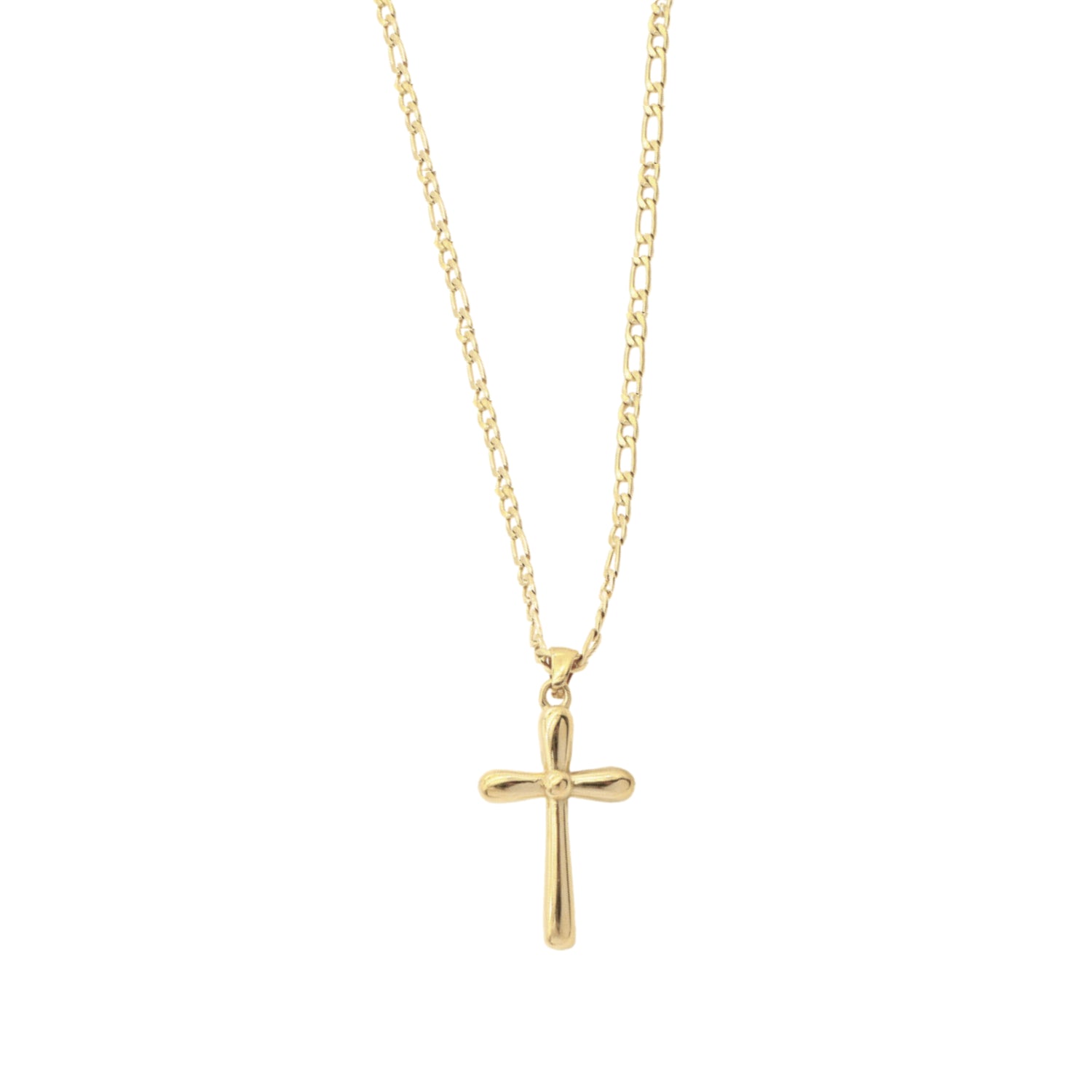 Bless Up ketting van roestvrij staal met kruisdesign. Zomers, stijlvol en betekenisvol.