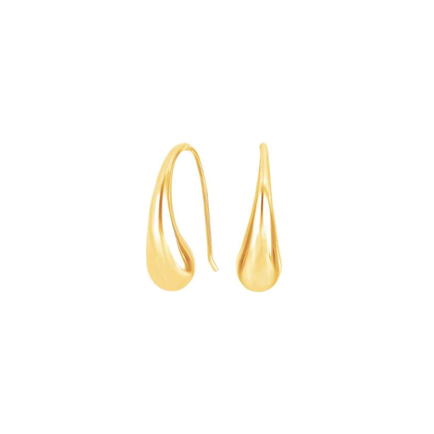 Drabe oorbellen van 925 sterling zilver met 18K gold plating