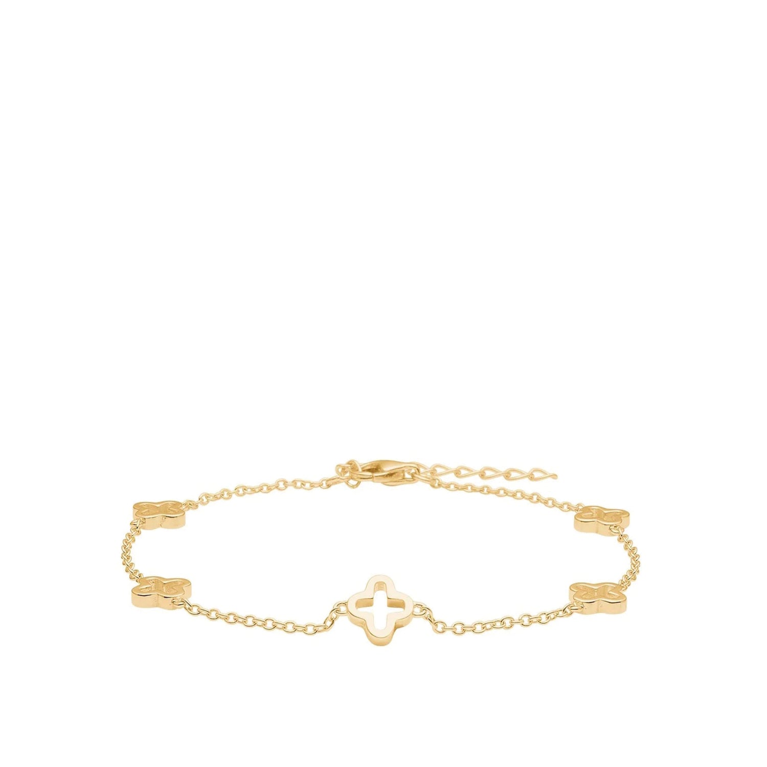 Klover armband met klaverbedel.