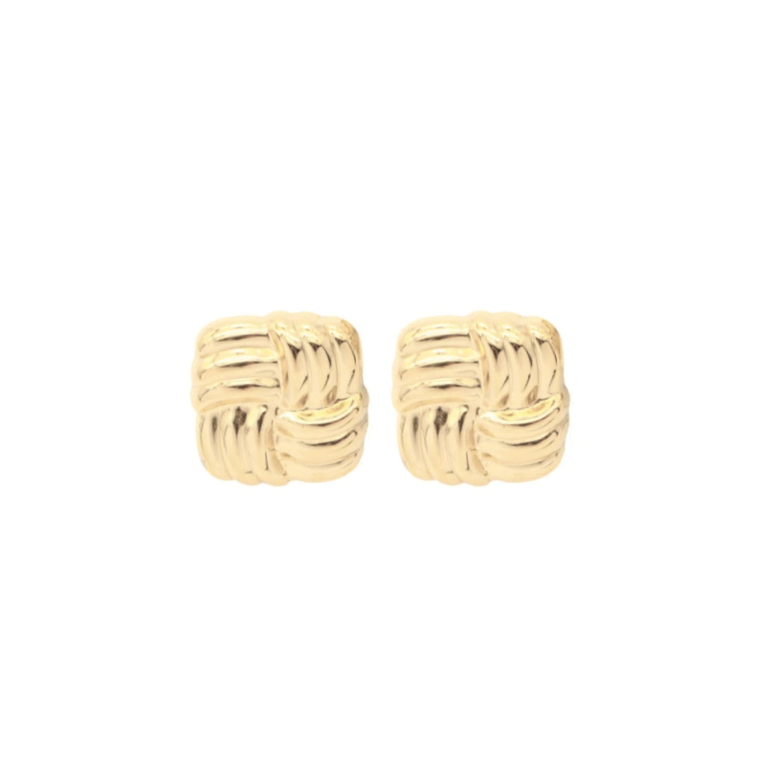 Knot Yours oorbellen van roestvrij staal met geknoopt design, gedurfd, speels en elegant, glanzend, waterproof en kleurvast.