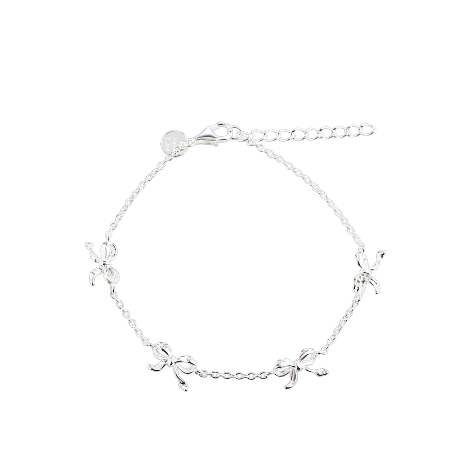 Loopette armband handgemaakt in Denemarken van 925 sterling silver met gebogen design. Subtiel, speels en elegant.