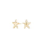 Maren oorbellen van 925 sterling zilver met 18K gold plating, subtiele zeesterbedel, elegant, zomers.