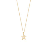 Maren ketting van 925 zilver met 18K gold plating. Subtiele zeesterbedel, elegant, zomers & speels. Verstelbaar, tijdloos, hypoallergeen & uniek.