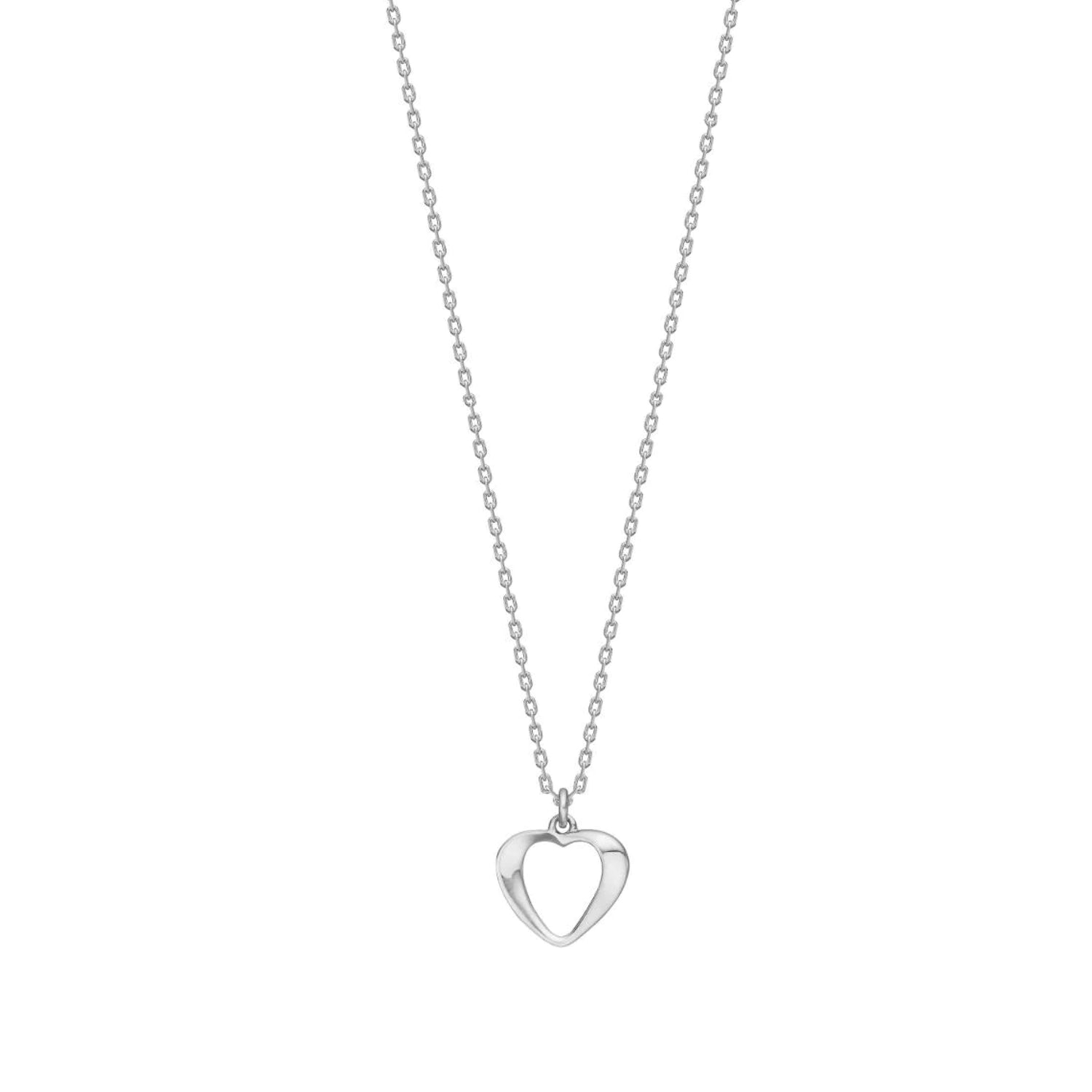 Nordelle ketting van 925 sterling zilver met druppelvormig hangertje.