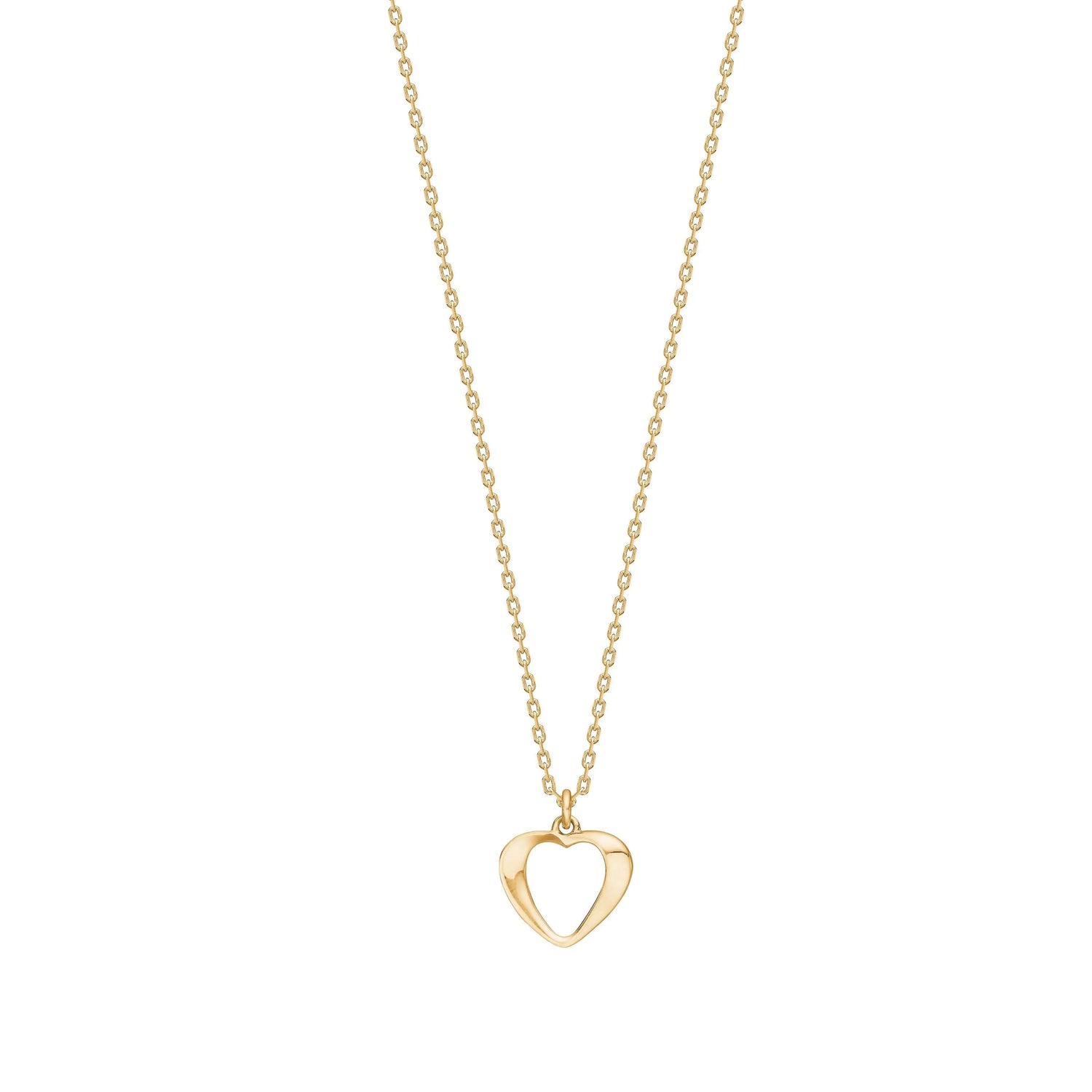 Nordelle ketting van 925 sterling zilver en 18k gold plating met druppelvormig hangertje.