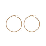 Seraphina hoops handgemaakt in Italië, glanzend en tijdloos design, elegant en lichtgewicht.