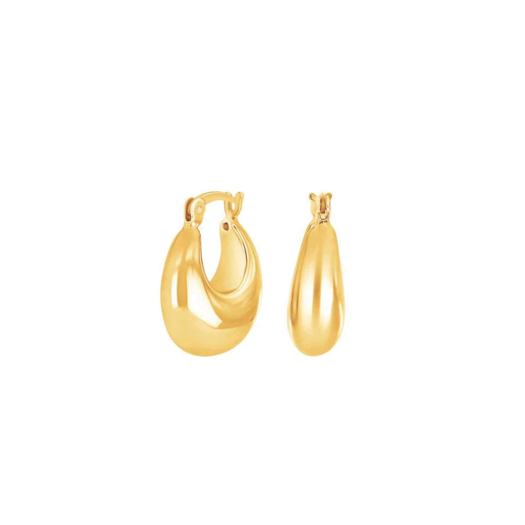 Solea hoops van verguld 925 sterling zilver en 24k gold plating